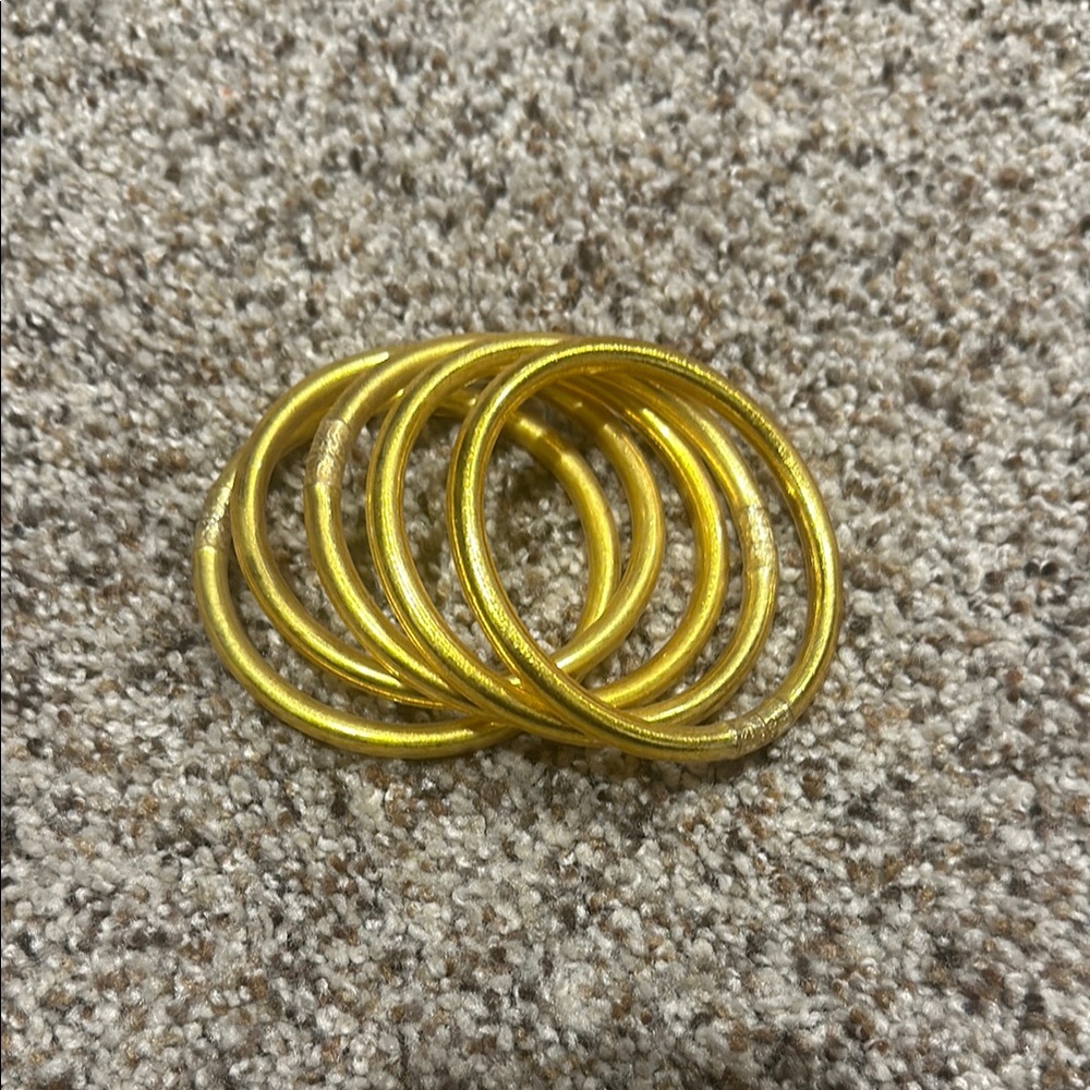 Elegant Gold Bangle Set